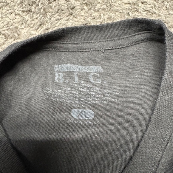 Official "The Notorious B.I.G." Black T Shirt X-Large Merchandise Pre-Owned - Picture 2 of 3